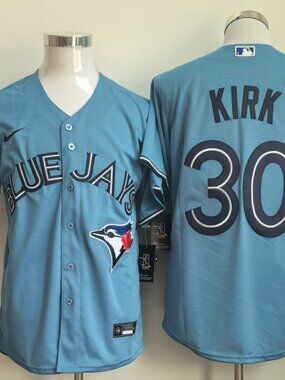 Kirk #30 Toronto Style Blue Baseball Jersey New